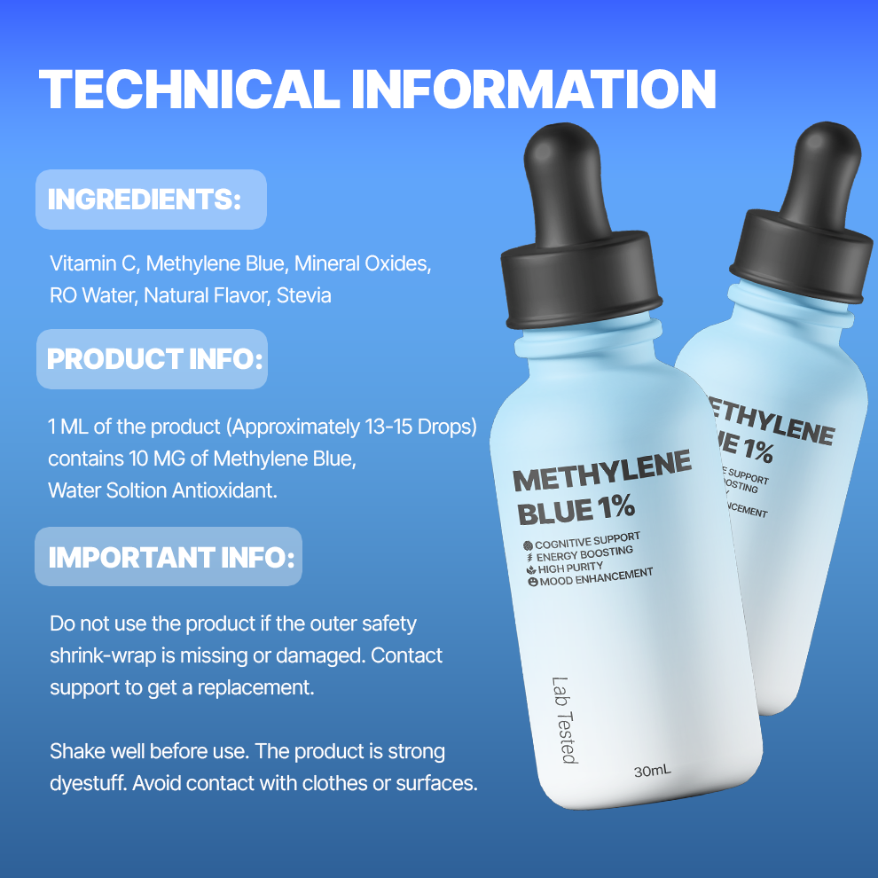 Methylene Blue 1% Liquid Drops